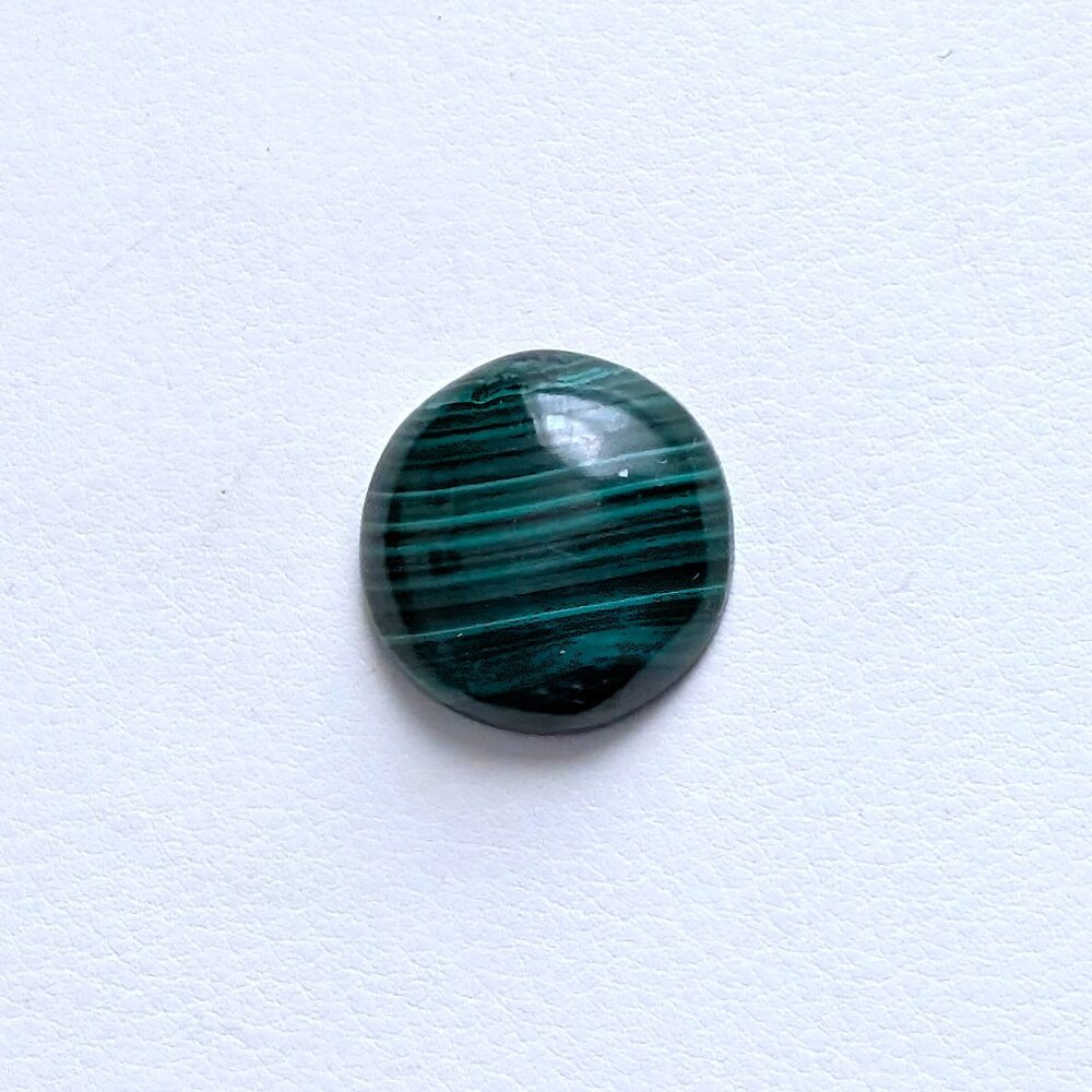 NEW Genuine Green Malachite Round Loose Cabochon Gem Gemstone 20mmx20mm